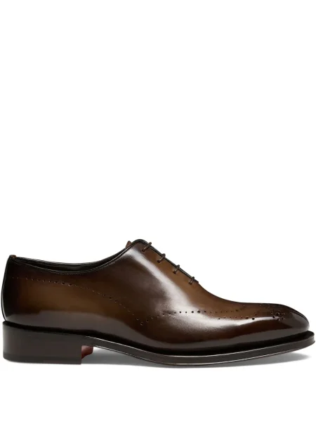 Oxford Santoni din piele maro