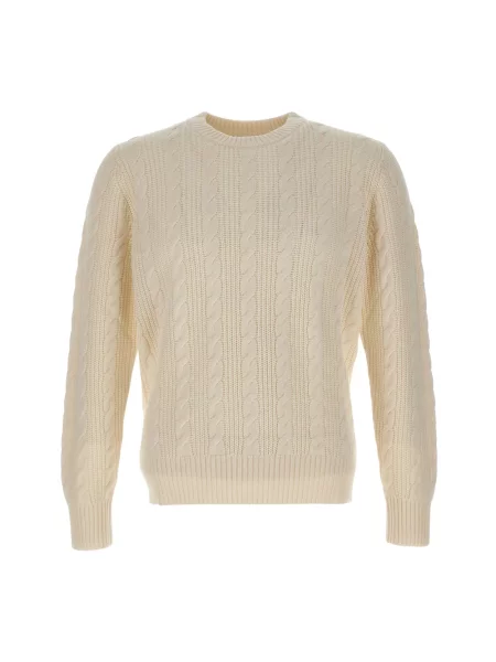 Dzianinowy sweter Kangra biały