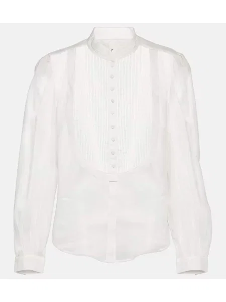 Cămașă Isabel Marant de mătase alb