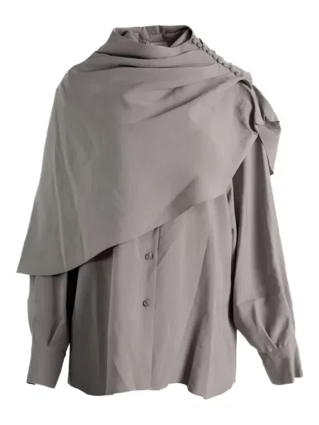 Cămașă Magda Butrym drapată gri