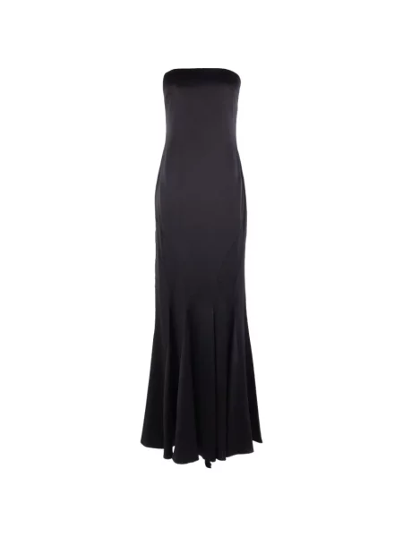 Rochie maxi Max Mara din satin negru