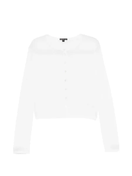 Cardigan James Perse tricotate alb