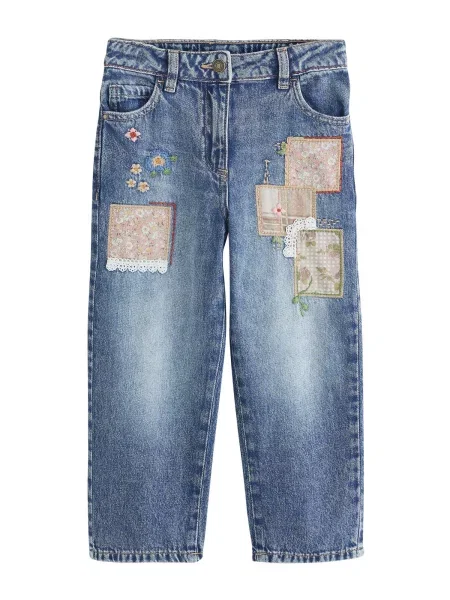 Next Jeans bej / albastru denim / roz alb