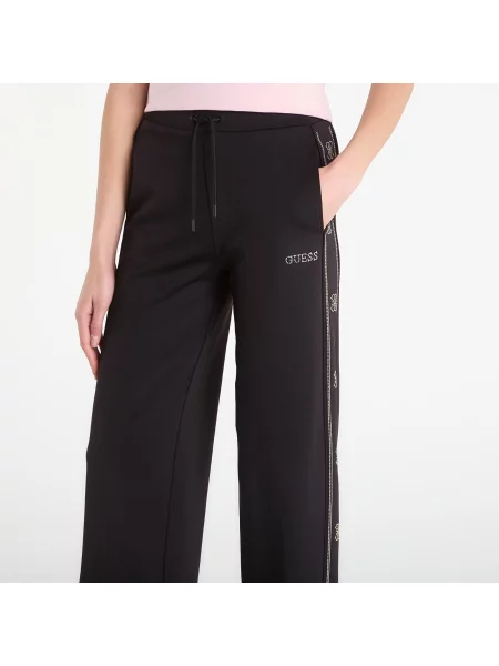 Φαρδύ πόδι παντελόνι Guess μαύρο