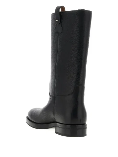 Botine Church's din piele negru