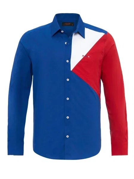 By Diess Collection Košile modrá / červená bílá