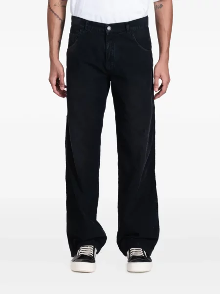 Pantaloni Palm Angels de catifea cord negru