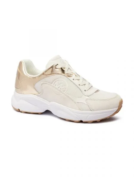 Michael Kors Sneakers cu adaos de piele bej