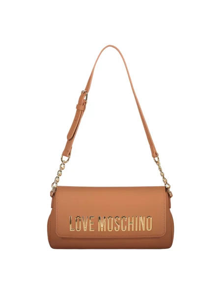 Torebka Love Moschino skórzana brązowa