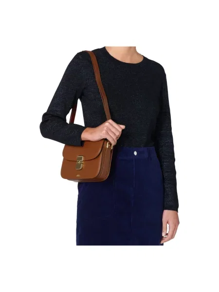 Torebka A.p.c. klasyczna brązowa