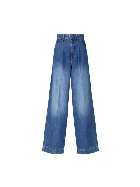 Rossi Jeansy Wide Leg Noa blau niebieskie