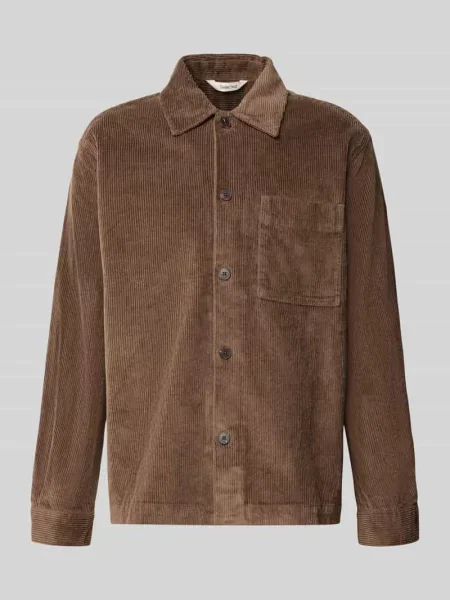 Kardigan rozpinany o kroju regular fit z mieszanki bawełny model OTTO' Selected