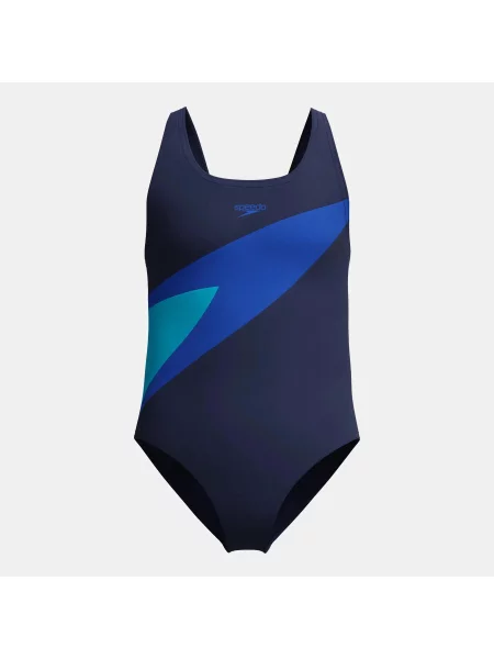 Dziewczęcy jednoczęściowy kostium kąpielowy Speedo H-boom Butterfly niebieski