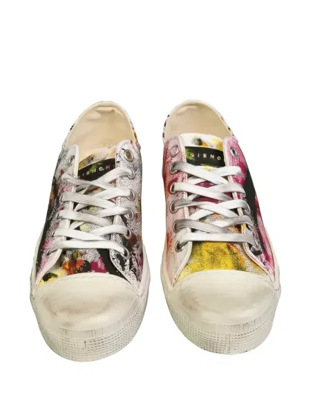 Sneakerși Metal Gienchi cu șireturi din dantelă alb