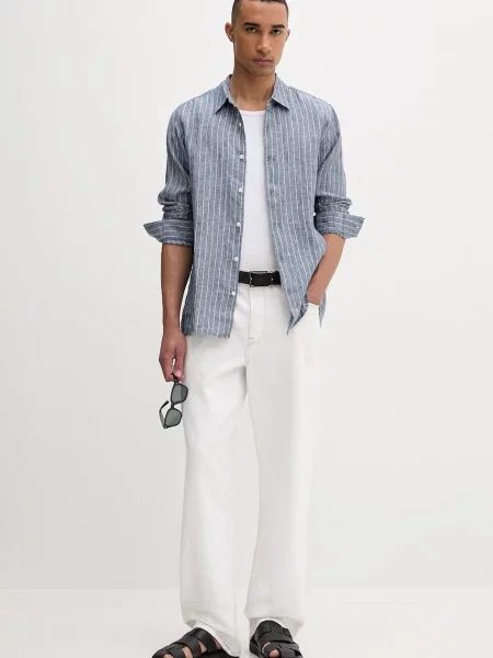 Calvin Klein cămașă pentru bărbați din in