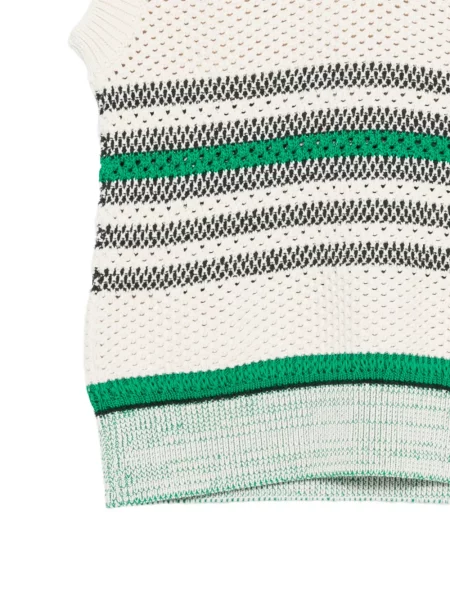 Елек Lacoste на райета с V-образно деколте