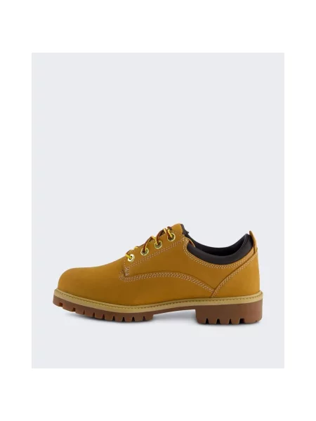 Półbuty Timberland sznurowane skórzane beżowe