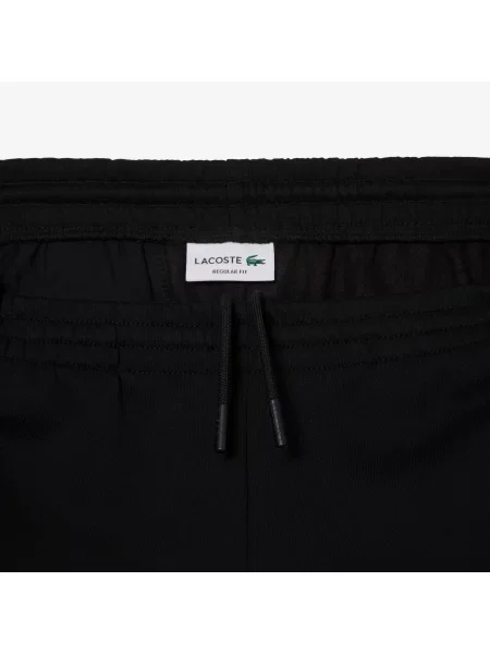Lacoste Szorty Ze Szczotkowanego Polaru Z Bawełny Organicznej czarny