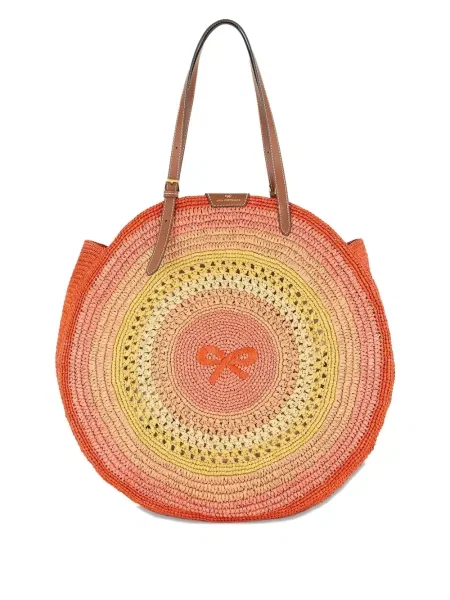 Torebka Anya Hindmarch z kokardką pomarańczowa