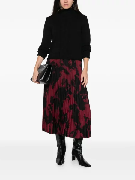 Fustă Karl Lagerfeld cu model floral cu imagine roșu