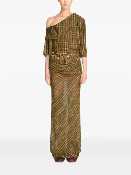 Lung rochie Dries Van Noten verde