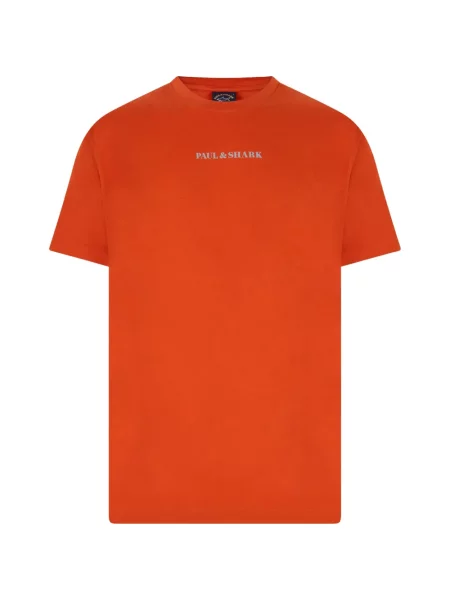 Scurt tricou Paul & Shark cu imagine portocaliu