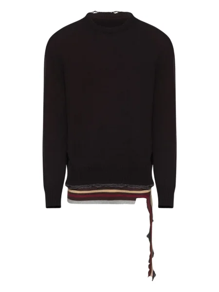 Pulover Mm6 Maison Margiela cu decolteu rotund negru