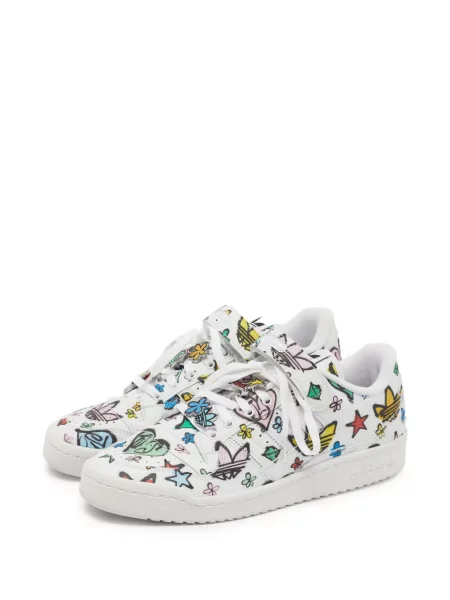 Sneakerși Adidas Forum alb