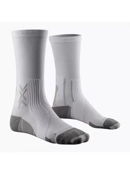 Мъжки чорапи за бягане X-Socks Run Perform Crew arctic white/pearl grey бяло