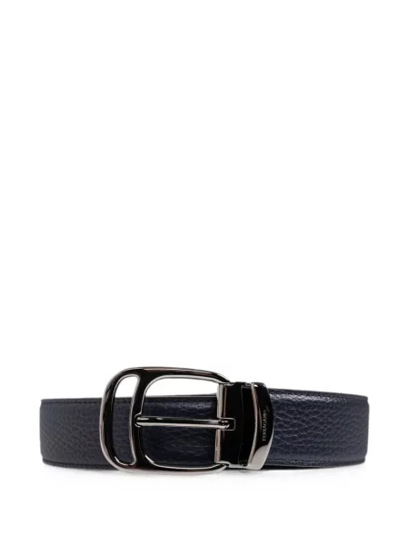 Cu centură reversibil curea Ferragamo din piele albastru