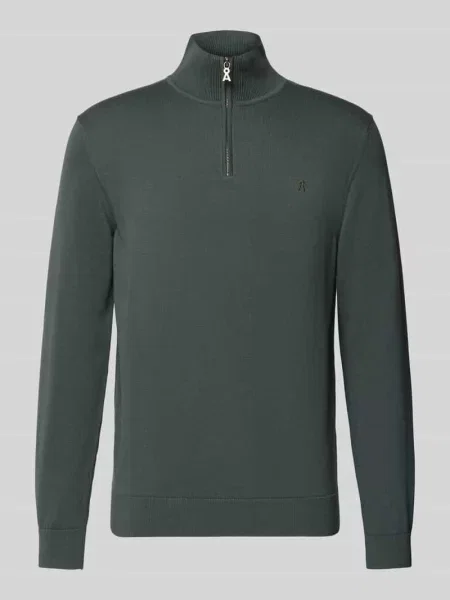 Bluza z kołnierzem o kroju regular fit z czystej bawełny ekologicznej model ‘FAABES’ Armedangels