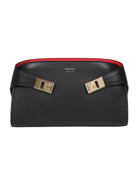 Torebka crossbody Ferragamo skórzana czarna