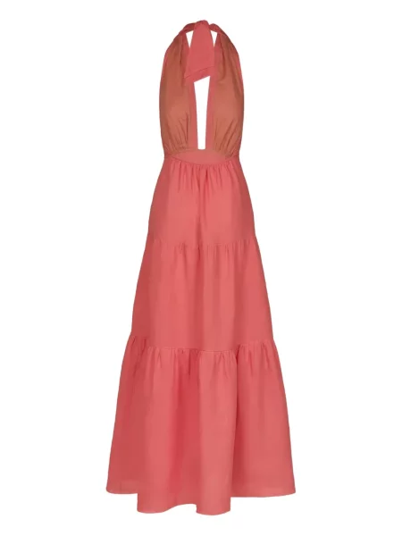 Rochie maxi Johanna Ortiz de costum roz