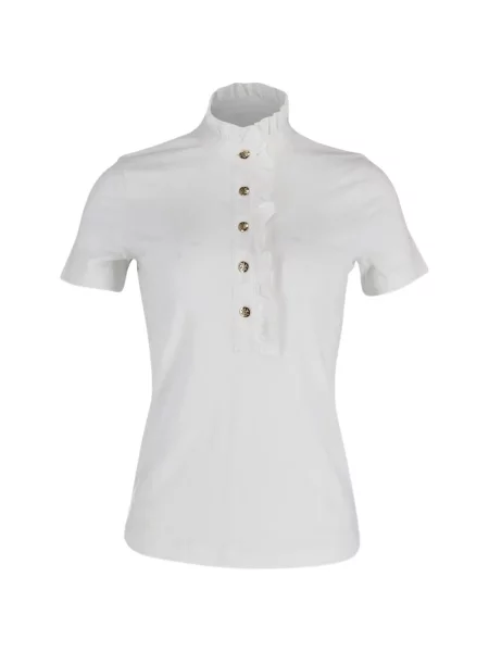 Top Tory Burch scurt alb