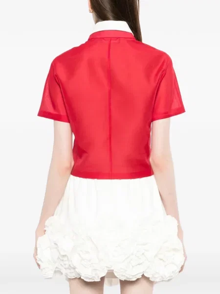 Koszula Ao Yes z kokardką czerwona
