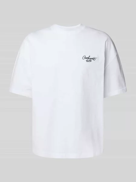 T-shirt Carhartt WIP S/S Signature Script T-Shirt White/ Black L biała