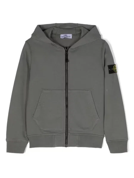 Bluza z kapturem dziecięca Stone Island szara