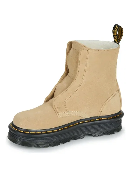 Botine Dr. Martens din piele de căprioară bej