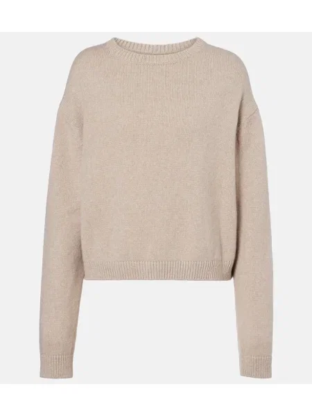 Pulover Khaite din cașmir bej