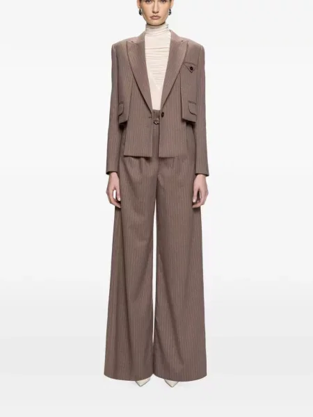 Pantaloni Nissa maro