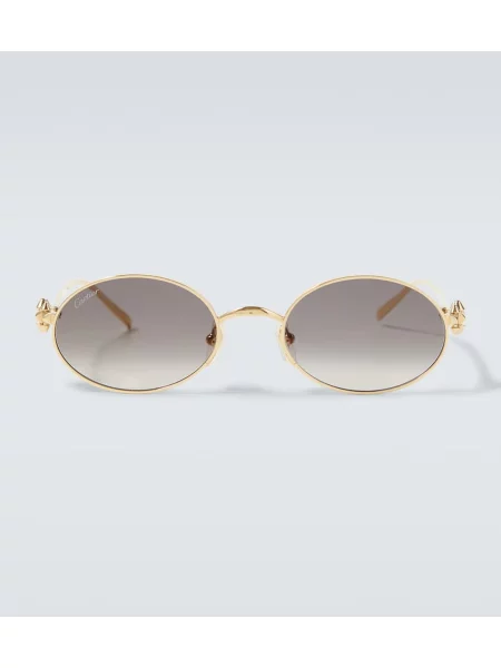 Sunčane naočale Cartier Eyewear Collection zlatna