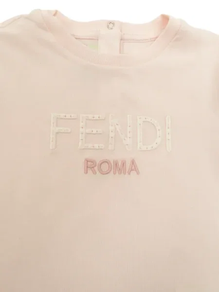Koszulka dziecięca Fendi różowa