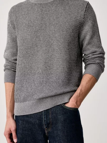 Calvin Klein pulóver férfi gyapjú hozzáadásával szürke