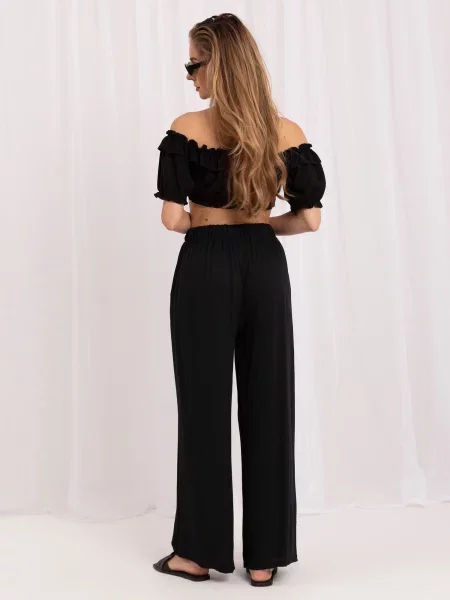 Pantaloni Factory Price cu legături negru