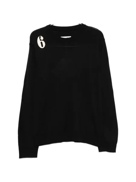 Pulover Mm6 Maison Margiela cu imagine negru