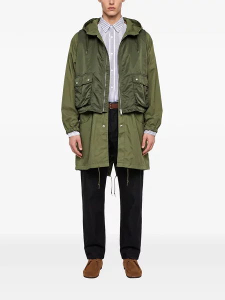 Palton Comme Des Garçons Homme cu glugă verde