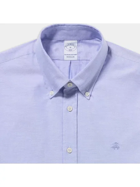 Koszula Brooks Brothers z twillu szara
