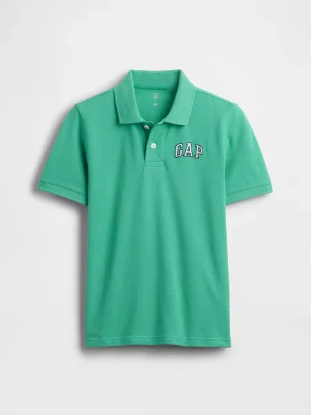 Tricou polo copii Gap verde