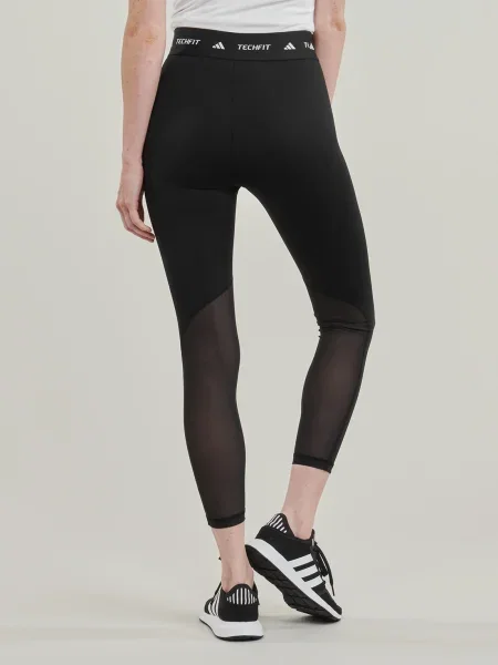 Leggings Adidas cu dungi negru