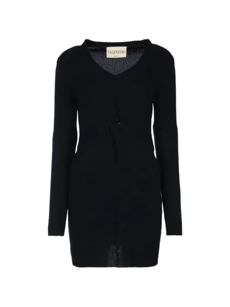 Rochie mini Valentino Garavani cu decolteu în V negru